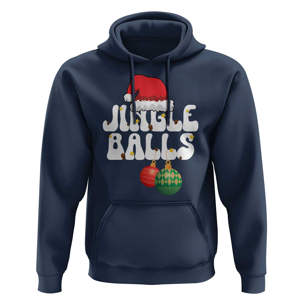 Christmas Jingle Balls Hoodie Funny Xmas Couple Matching - Wonder Print Shop