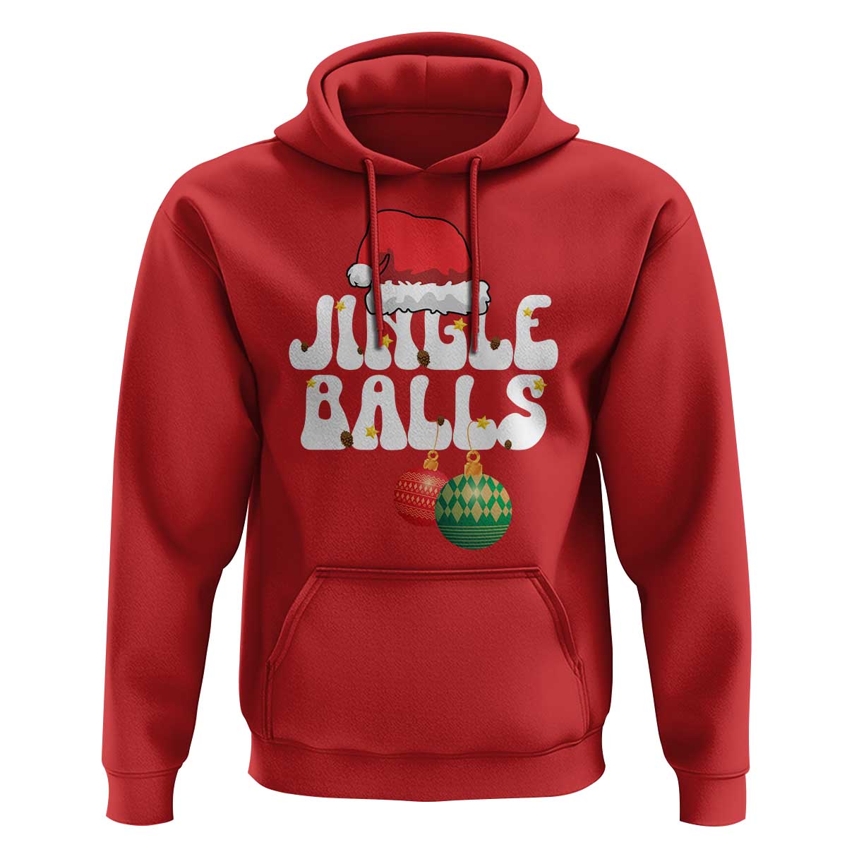 Christmas Jingle Balls Hoodie Funny Xmas Couple Matching - Wonder Print Shop