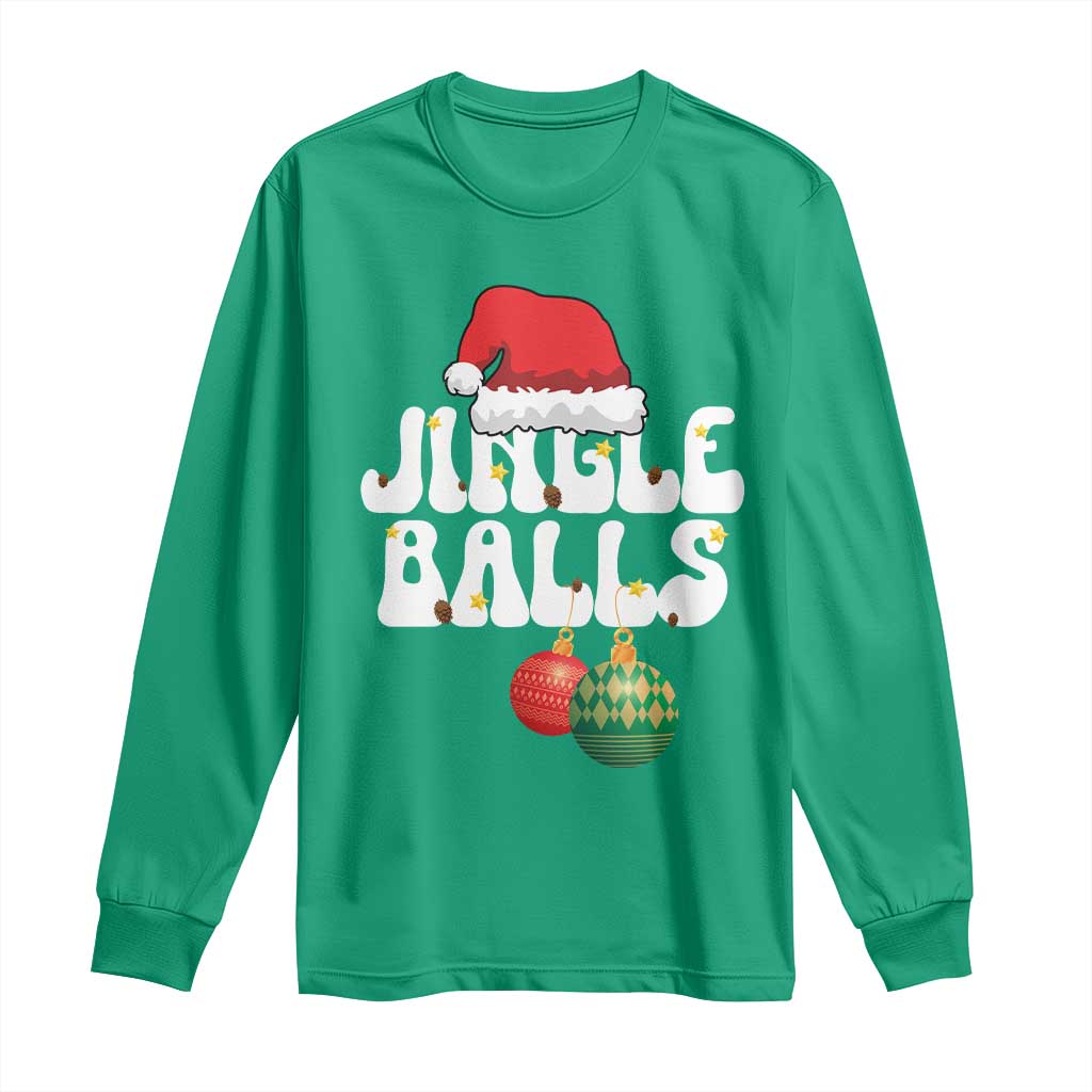 Christmas Jingle Balls Long Sleeve Shirt Funny Xmas Couple Matching - Wonder Print Shop