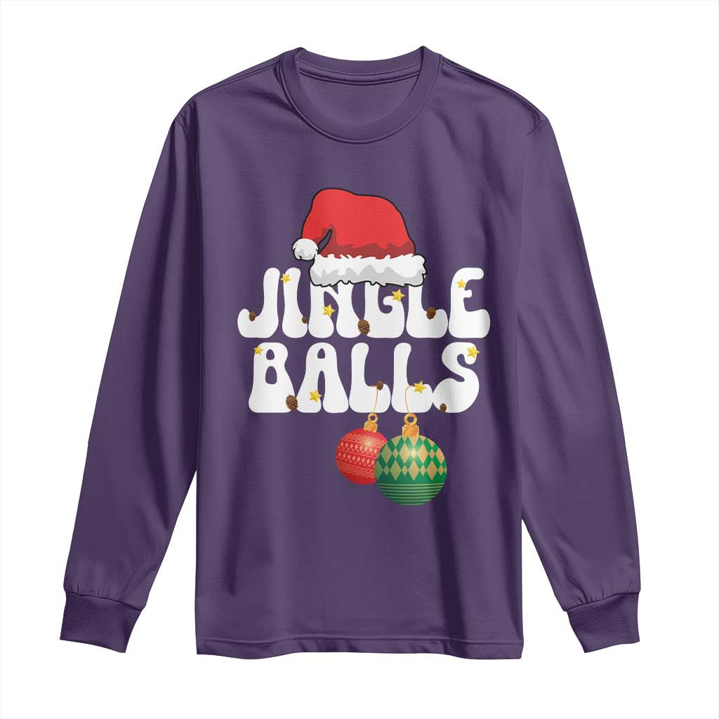 Christmas Jingle Balls Long Sleeve Shirt Funny Xmas Couple Matching - Wonder Print Shop