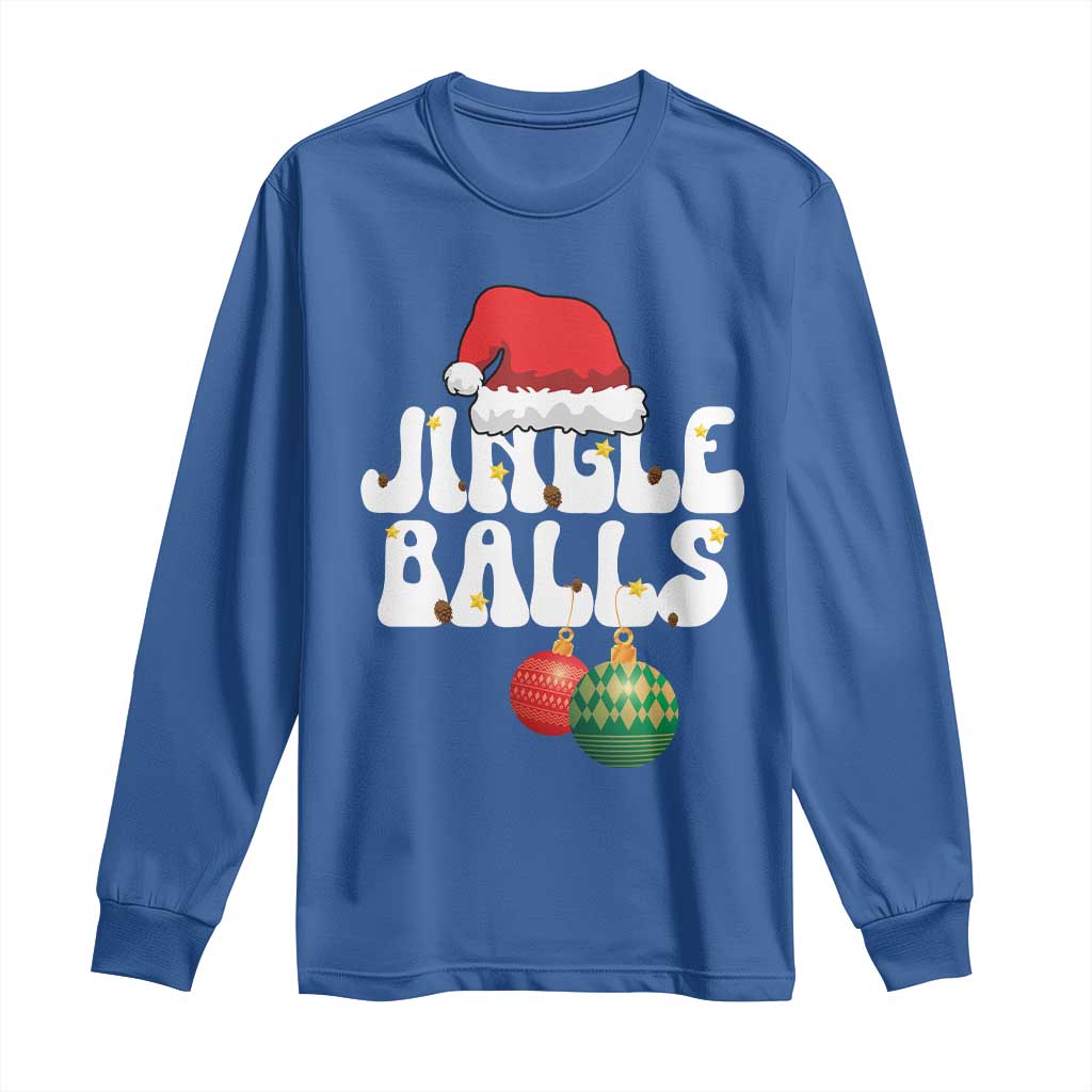 Christmas Jingle Balls Long Sleeve Shirt Funny Xmas Couple Matching - Wonder Print Shop