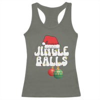 Christmas Jingle Balls Racerback Tank Top Funny Xmas Couple Matching - Wonder Print Shop