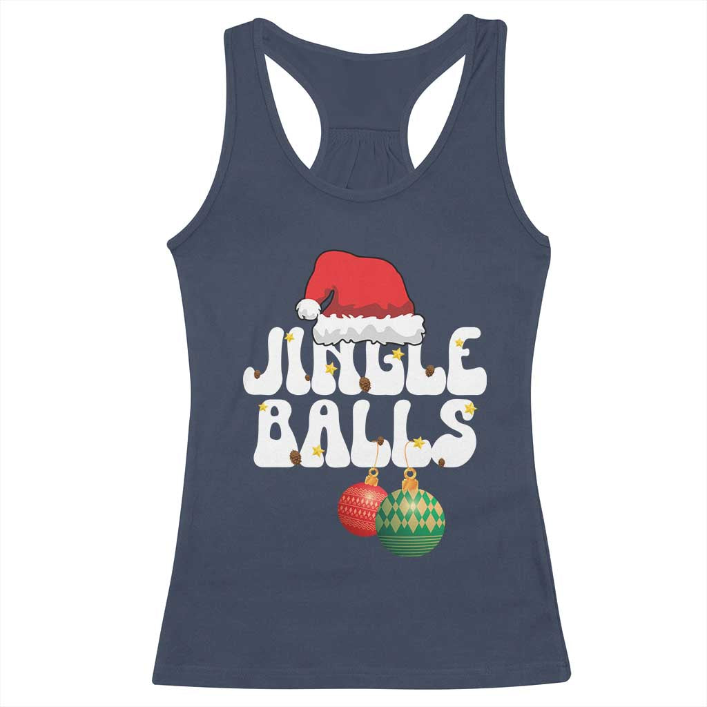 Christmas Jingle Balls Racerback Tank Top Funny Xmas Couple Matching - Wonder Print Shop