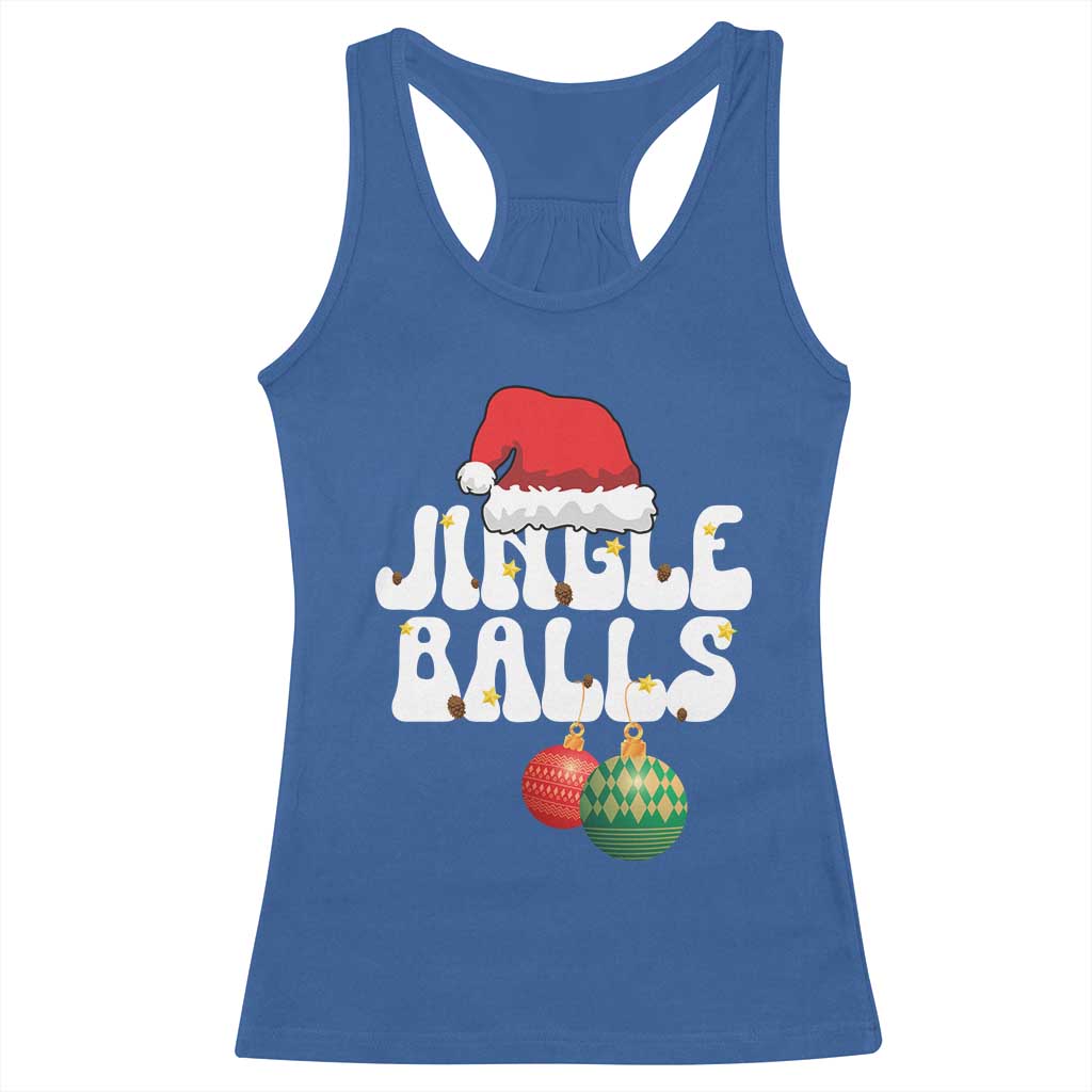 Christmas Jingle Balls Racerback Tank Top Funny Xmas Couple Matching - Wonder Print Shop