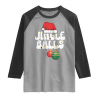 Christmas Jingle Balls Raglan Shirt Funny Xmas Couple Matching - Wonder Print Shop