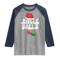 Christmas Jingle Balls Raglan Shirt Funny Xmas Couple Matching - Wonder Print Shop
