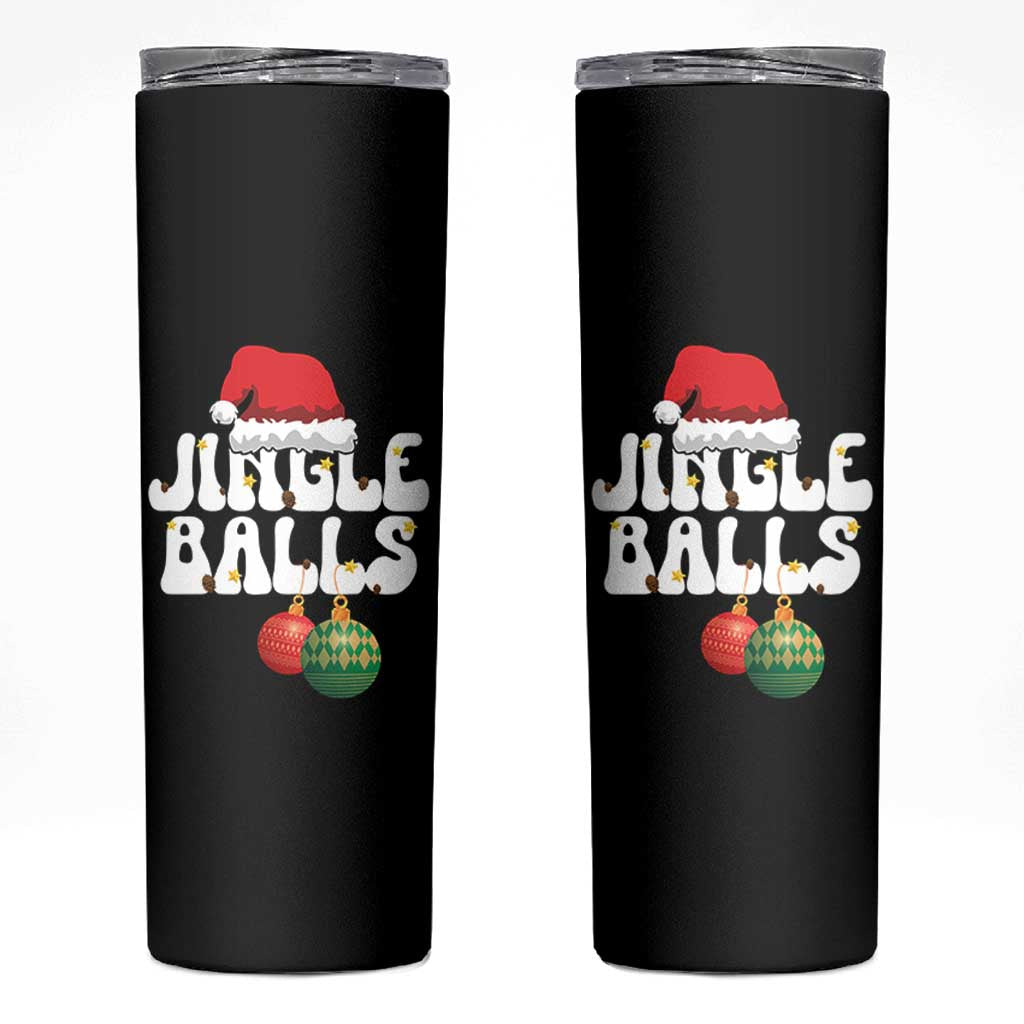 Christmas Jingle Balls Skinny Tumbler Funny Xmas Couple Matching - Wonder Print Shop