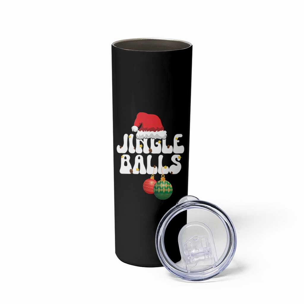 Christmas Jingle Balls Skinny Tumbler Funny Xmas Couple Matching - Wonder Print Shop