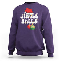 Christmas Jingle Balls Sweatshirt Funny Xmas Couple Matching - Wonder Print Shop