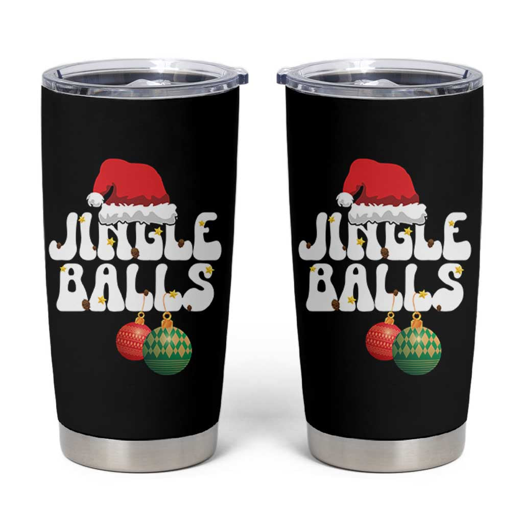 Christmas Jingle Balls Tumbler Cup Funny Xmas Couple Matching - Wonder Print Shop