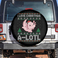 Funny Christmas Axolotl Spare Tire Cover I Love Christmas A Lotl Xmas Salamander - Wonder Print Shop