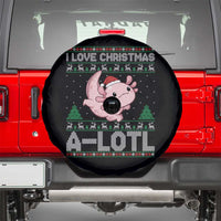 Funny Christmas Axolotl Spare Tire Cover I Love Christmas A Lotl Xmas Salamander - Wonder Print Shop
