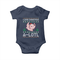 Funny Christmas Axolotl Baby Onesie I Love Christmas A Lotl Xmas Salamander - Wonder Print Shop