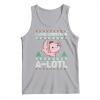 Funny Christmas Axolotl Tank Top I Love Christmas A Lotl Xmas Salamander - Wonder Print Shop