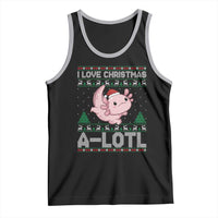 Funny Christmas Axolotl Tank Top I Love Christmas A Lotl Xmas Salamander - Wonder Print Shop
