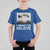 Funny Christmas Santa T Shirt For Kid I Want To Believe Sleigh With Reindeers - Wonder Print Shop