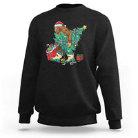 Funny Santa Bigfoot Christmas Tree Sweatshirt - Wonder Print Shop