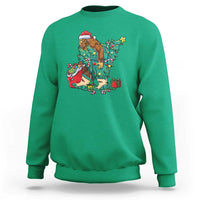 Funny Santa Bigfoot Christmas Tree Sweatshirt - Wonder Print Shop