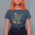 Funny Santa Bigfoot Christmas Tree T Shirt For Women - Wonder Print Shop