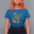 Funny Santa Bigfoot Christmas Tree T Shirt For Women - Wonder Print Shop