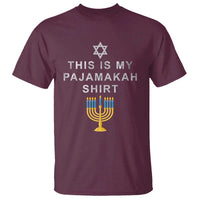 Hanukkah T Shirt This Is My Pajamakah Shirt Chanukah Jewish Menorah - Wonder Print Shop