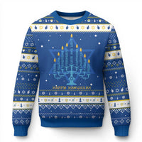 Menorah Chanukah Jewish Holiday Happy Hanukkah Ugly Sweater - Wonder Print Shop