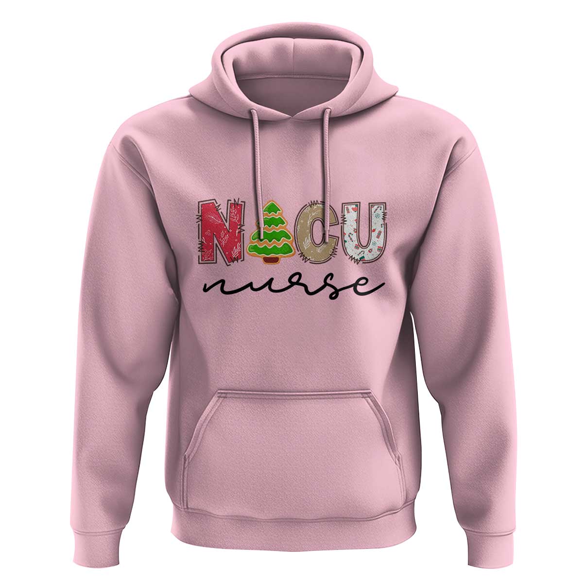 Funny NICU Labor Delivery Nurse Christmas Christmas Tree Hoodie