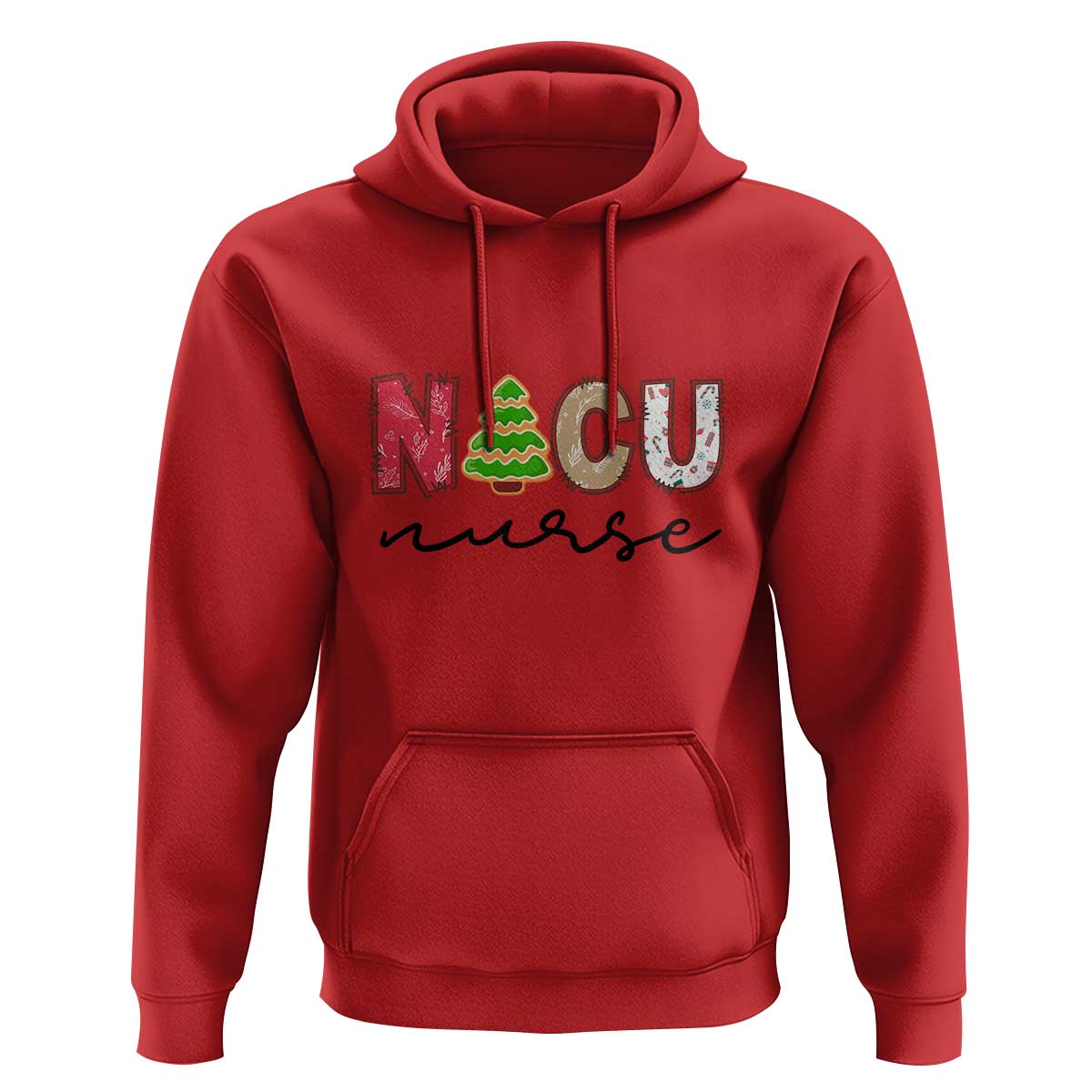 Funny NICU Labor Delivery Nurse Christmas Christmas Tree Hoodie