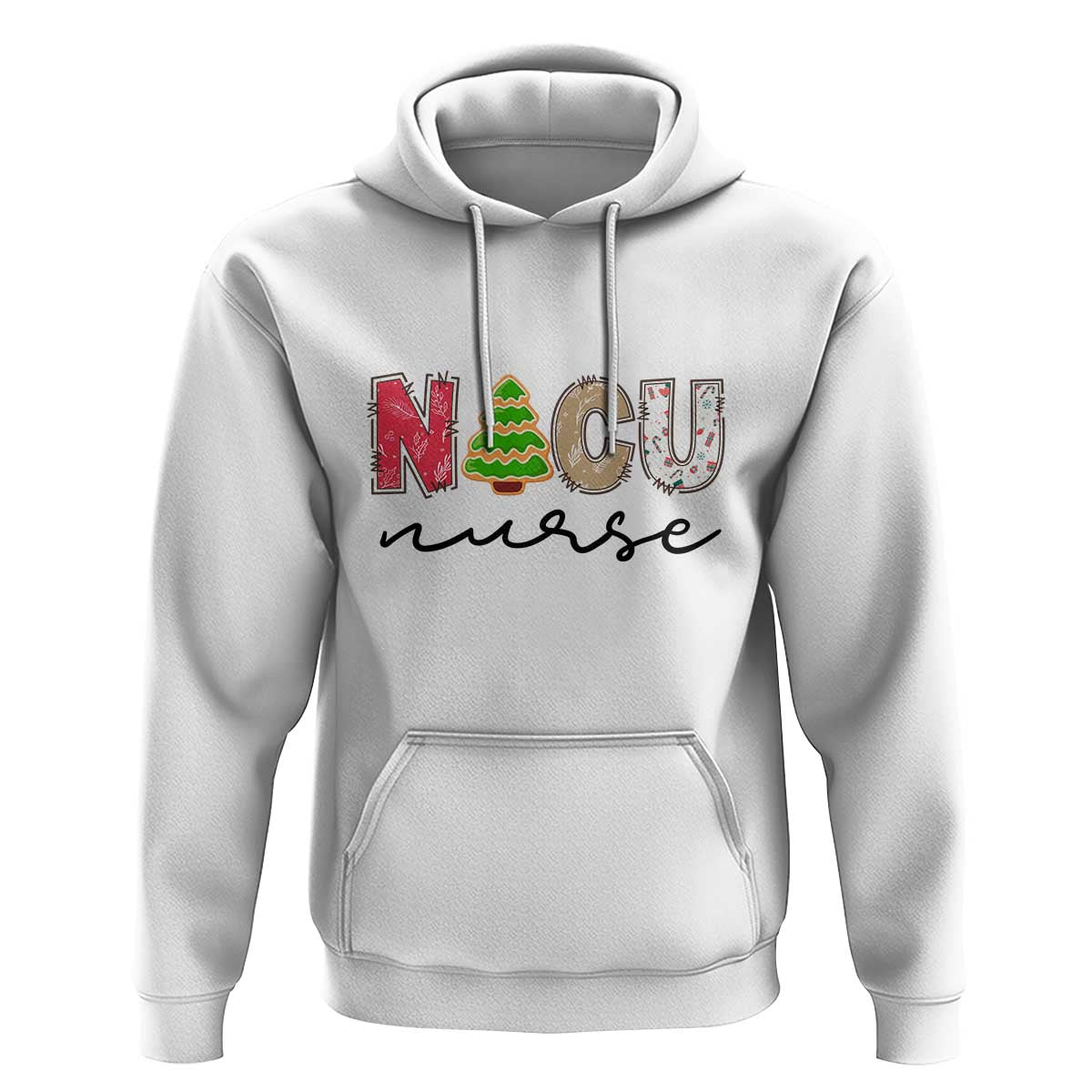 Funny NICU Labor Delivery Nurse Christmas Christmas Tree Hoodie