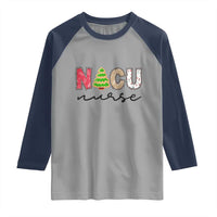 Funny NICU Labor Delivery Nurse Christmas Christmas Tree Raglan Shirt - Wonder Print Shop