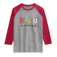 Funny NICU Labor Delivery Nurse Christmas Christmas Tree Raglan Shirt - Wonder Print Shop