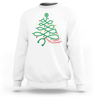 Funny Merry Christmas Nurse Sweatshirt Stethoscope Xmas Tree - Wonder Print Shop
