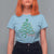 Funny Merry Christmas Nurse T Shirt For Women Stethoscope Xmas Tree - Wonder Print Shop
