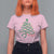 Funny Merry Christmas Nurse T Shirt For Women Stethoscope Xmas Tree - Wonder Print Shop