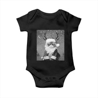 Funny Christmas Santa Grumpy Cat Baby Onesie
