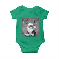 Funny Christmas Santa Grumpy Cat Baby Onesie