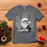 Funny Christmas Santa Grumpy Cat T Shirt - Wonder Print Shop