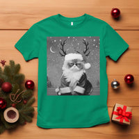 Funny Christmas Santa Grumpy Cat T Shirt - Wonder Print Shop