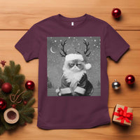 Funny Christmas Santa Grumpy Cat T Shirt - Wonder Print Shop