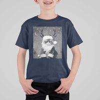 Funny Christmas Santa Grumpy Cat T Shirt For Kid - Wonder Print Shop