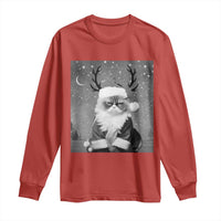 Funny Christmas Santa Grumpy Cat Long Sleeve Shirt