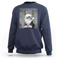 Funny Christmas Santa Grumpy Cat Sweatshirt - Wonder Print Shop