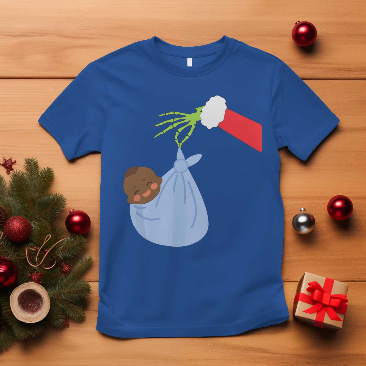 Funny NICU Labor Delivery Nurse Christmas Santa Black Baby T Shirt - Wonder Print Shop