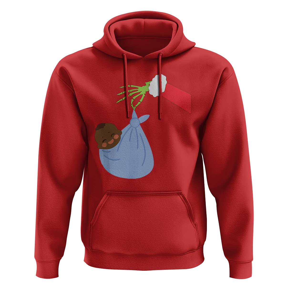 Funny NICU Labor Delivery Nurse Christmas Santa Black Baby Hoodie