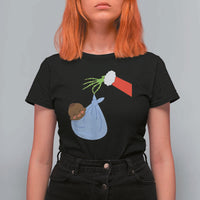 Funny NICU Labor Delivery Nurse Christmas Santa Black Baby T Shirt For Women - Wonder Print Shop