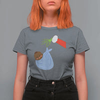 Funny NICU Labor Delivery Nurse Christmas Santa Black Baby T Shirt For Women - Wonder Print Shop