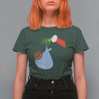 Funny NICU Labor Delivery Nurse Christmas Santa Black Baby T Shirt For Women - Wonder Print Shop