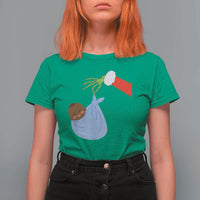 Funny NICU Labor Delivery Nurse Christmas Santa Black Baby T Shirt For Women - Wonder Print Shop