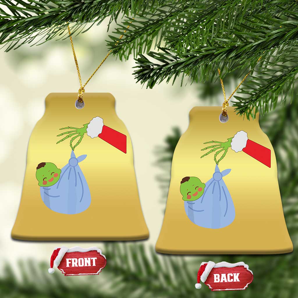 Funny NICU Labor Delivery Nurse Xmas Santa Green Baby Christmas Ornament - Wonder Print Shop