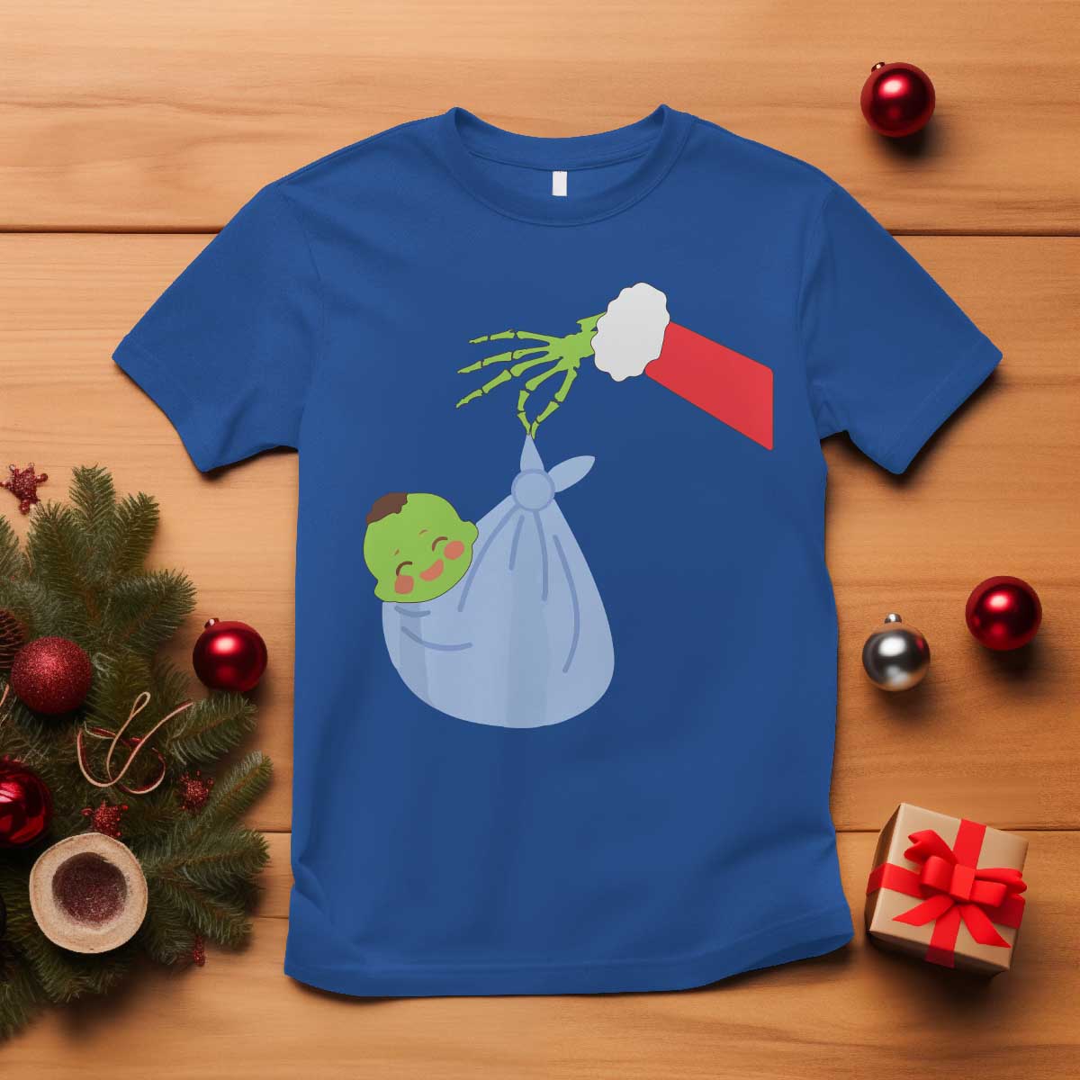Funny NICU Labor Delivery Nurse Christmas Santa Green Baby T Shirt - Wonder Print Shop